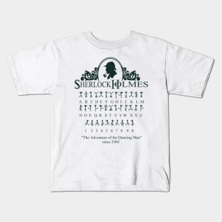 Sherlock Holmes Dancing Men Kids T-Shirt